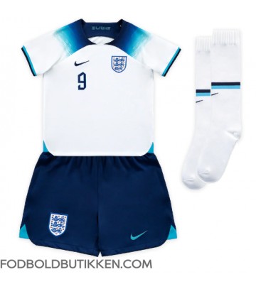 England Harry Kane #9 Hjemmebanetrøje Børn VM 2022 Kortærmet (+ Korte bukser)